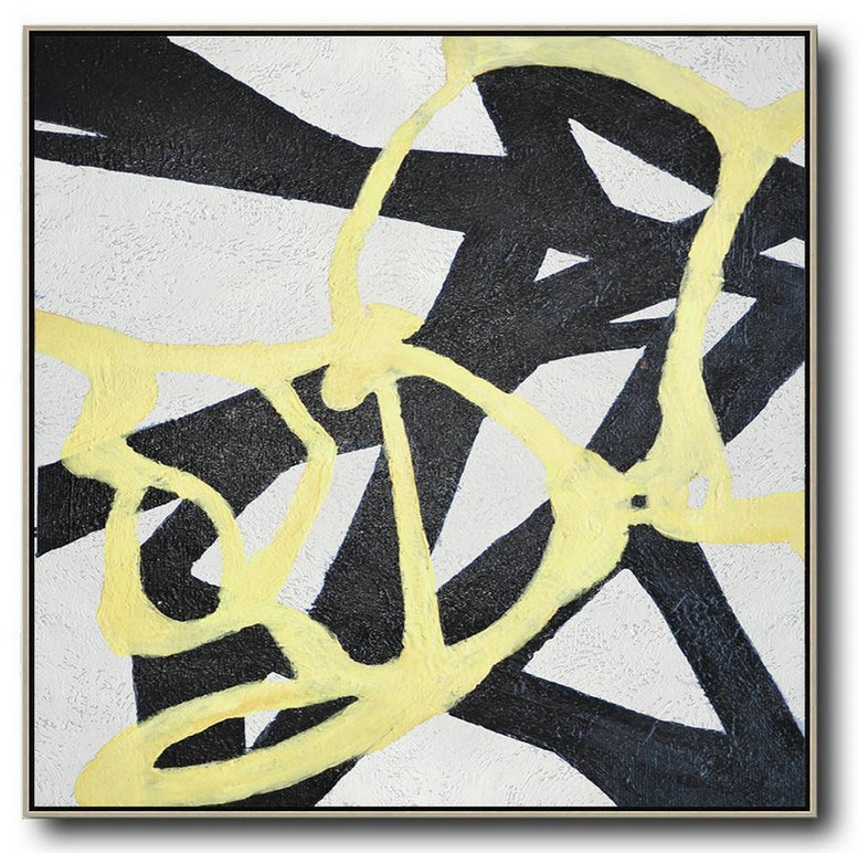 Large Abstract Art Handmade Oil Painting,Hand-Painted Oversized Minimal Painting On Canvas,Large Colorful Wall Art